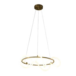Pendente 60Cm X 30Cm 1X35W 2700K 2625Lm Mantra Dourado