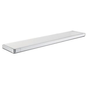 Prateleira De Vidro 40Cm Escala Roca Cromado
