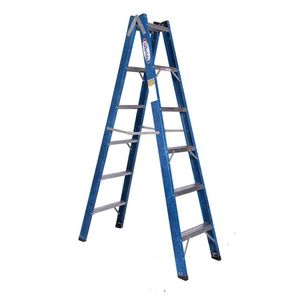 Escada Tesoura Dupla Em Fibra Premium 1,80M 6 Degraus Wbertolo