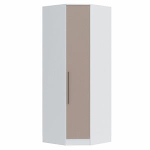 Guarda Roupa Modulado Canto Oblíquo 1 Porta Requinte+ Móveis Castro Branco Line/duna Line