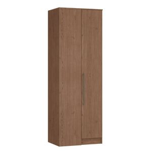 Guarda Roupa Modulado Canto Reto 1 Porta Requinte+ Móveis Castro Macadâmia