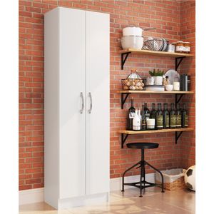 Armário Multiuso 2 Portas Milano Irm Móveis Branco