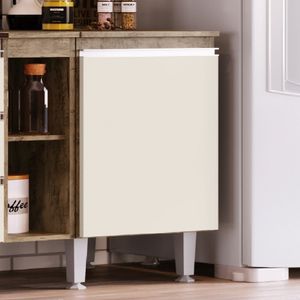Balcão Para Cozinha 40cm 1 Porta Athena Irm Móveis Itaúba/off White
