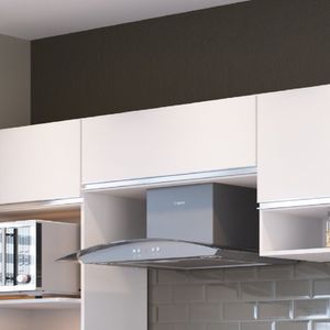 Armário Aéreo Para Cozinha 1 Porta Basculante Athena Irm Móveis Branco
