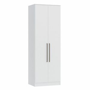 Guarda Roupa Modulado 2 Portas Requinte Móveis Castro Branco Line