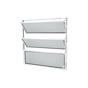 Janela Basculante Abertura Central Exclusivo 1 Seção Vidro Mini Boreal 40x40cm Crv Portas E Janelas
