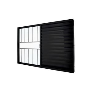 Janela Veneziana Abertura Direita Exclusiva 3 Folhas Grade Vidro Liso 100x150cm Crv Portas E Janelas