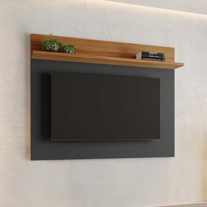 Painel Para Tv Até 50 Polegadas Nt 1185 Notável Móveis Preto Tx/freijó Trend
