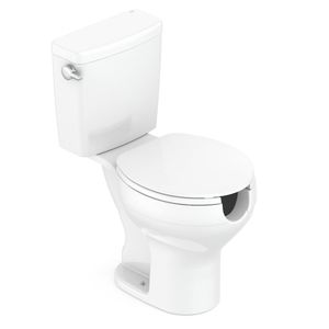 Kit Vaso Sanitário Com Caixa Acoplada Com Acionamento Lateral E Assento Com Abertura Acesso Incepa Branco