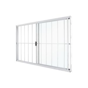 Janela De Correr Abertura Direita Exclusiva 2 Folhas Grade Vidro Liso 100x150cm Crv Portas E Janelas