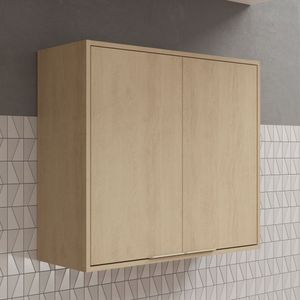 Armário De Cozinha Aéreo 80cm 2 Portas Karine Móveis Sul Carvalho