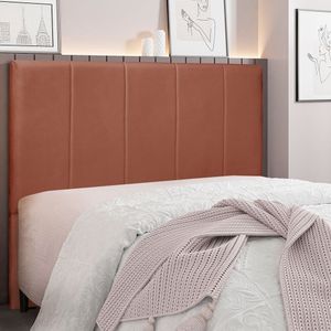 Cabeceira Queen 160cm Veludo Ravenna Spezzia Cobre
