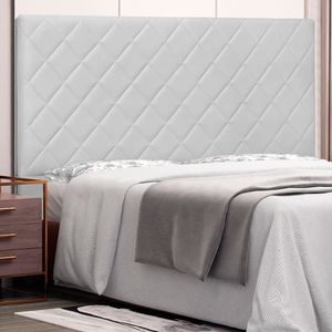 Cabeceira King 195cm Corano Esmeralda Spezzia Branco