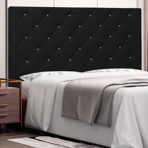 Cabeceira King 195cm Corano Tânia Spezzia Preto