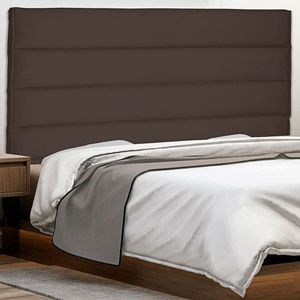 Cabeceira King Size Estofada Suede 195cm La Italiana Spezzia Café