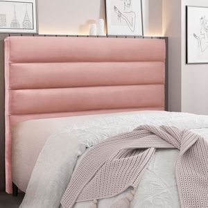 Cabeceira Queen 160cm Veludo La Italiana Spezzia Rosa