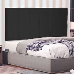 Cabeceira Suspensa Queen 160cm Suede Ravenna Spezzia Preto