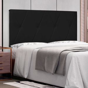 Cabeceira Suspensa Queen 160cm Corano Aquilla Spezzia Preto