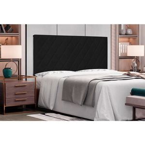 Cabeceira Suspensa Casal 140cm Corano Esmeralda Spezzia Preto