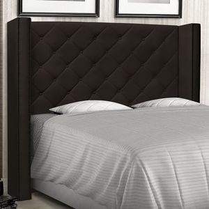Cabeceira Solteiro 90cm Corano Vicenza Spezzia Marrom