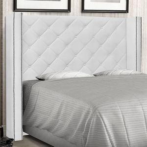 Cabeceira Solteiro 90cm Corano Vicenza Spezzia Branco