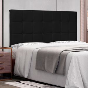 Cabeceira Suspensa Solteiro 90cm Corano Verona Spezzia Preto