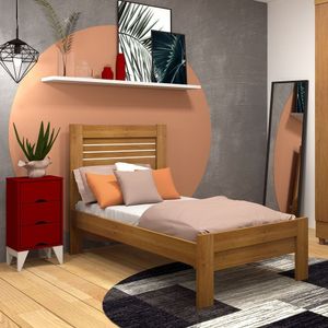 Cama Solteiro Safira Tcil Móveis Cinamomo