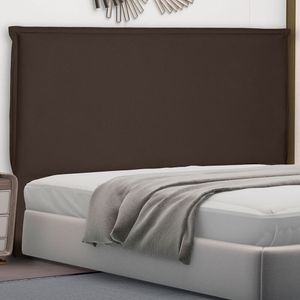 Cabeceira Casal 140cm Suede Veneza Spezzia Café