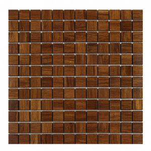Pastilha Mesclada De Madeira 30,5cm X 30,5cm Wood Glass Mosaic Lesoto
