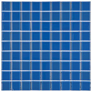 Pastilha De Vidro Cristal Glass Mosaic 29,2cmx29,2cm (placas) Azul