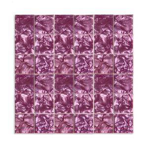 Pastilha Lisa De Vidro 30cm X 30cm Silk Glass Mosaic (placas) Lilás