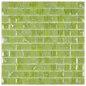 Pastilha De Vidro Ice Glass Mosaic 30cmx30cm (placas) Verde
