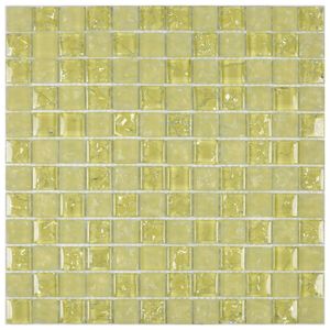 Pastilha De Vidro Ice Glass Mosaic 30cmx30cm (placas) Amarelo