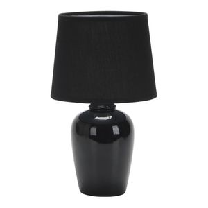 Abajur De Cerâmica Pottery 32cm Para 1 Lâmpada E27 Taschibra Preto