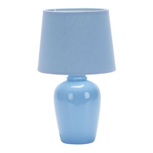 Abajur De Cerâmica Pottery 32cm Para 1 Lâmpada E27 Taschibra Azul
