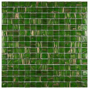 Pastilha De Vidro Gold Glass Mosaic 31,5cmx31,5cm (placas) Verde
