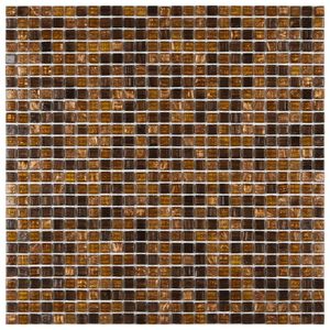 Pastilha De Vidro Glass Mosaic 30,5cmx30,5cm (placas) Marrom