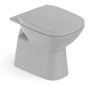 Kit Vaso Sanitário Convencional Com Assento Termofixo Queda Amortecida Debba Classic Roca Stone