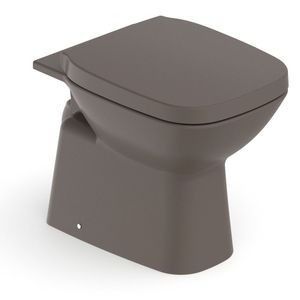 Kit Vaso Sanitário Convencional Com Assento Termofixo Queda Amortecida Debba Classic Roca Café