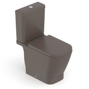 Kit Vaso Sanitário Com Caixa Acoplada E Assento Soft Close Gap Roca Café
