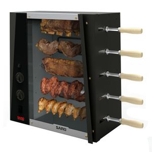 Assador Rotativo De 5 Espetos Elétrico 127V Saro