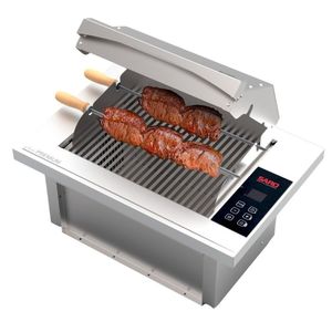 Churrasqueira Cooktop Elétrica Digital De Embutir 70X48X30Cm 220V Saro
