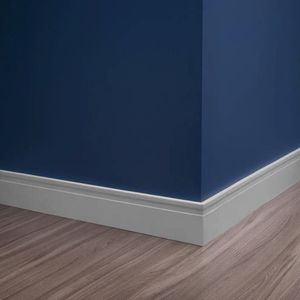 Rodapé Pvc Master 7X240Cm 6 Unidades Bariri Cinza