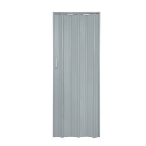 Porta Sanfonada De Pvc 210x105cm Bariri Cinza Granizo
