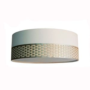 Luminária De Teto 40x15cm Plafon De Sobrepor Tom Luz Iluminação Faixa Cru/bronze