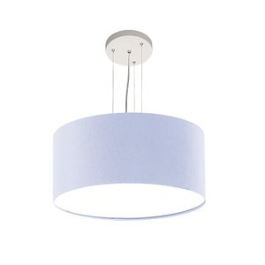 Luminária De Teto Pendente Redondo Tom Luz Iluminação Azul-bebê