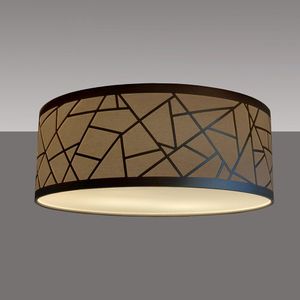 Luminária De Teto Plafon De Sobrepor Tom Luz Iluminação Cáqui/bronze
