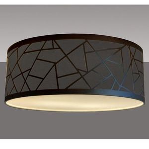 Luminária De Teto Plafon De Sobrepor Tom Luz Iluminação Preto/bronze