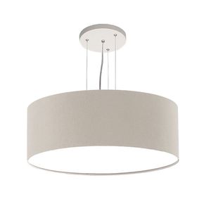 Luminária De Teto Pendente Redondo Tom Luz Iluminação Cinza