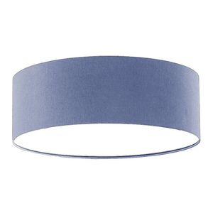 Luminária De Teto Plafon Redondo De Sobrepor Tom Luz Iluminação Azul -bebê